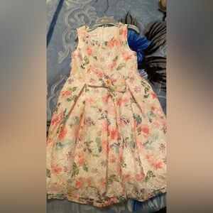 Floral Lace Kids Dress Size 4T